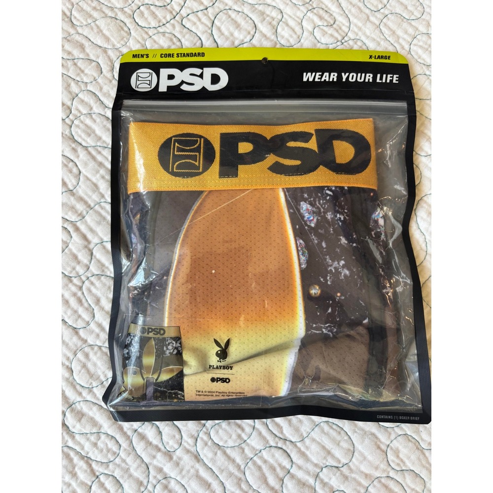 PSD Underwear Mens Playboy Bunny Boxer Briefs Size XL New